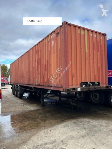 Semi remorque porte containers Van Hool