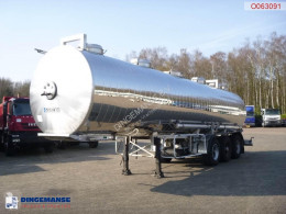 Félpótkocsi Maisonneuve Chemical tank inox 32.5 m3 / 1 comp használt vegyi anyagok tartálykocsi
