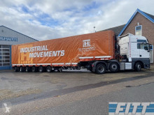 Meusburger heavy equipment transport semi-trailer MPG-6 / 6ass semi, 5x stuuras, 7,50 mtr uitschuifbaar, huif/schuifkap