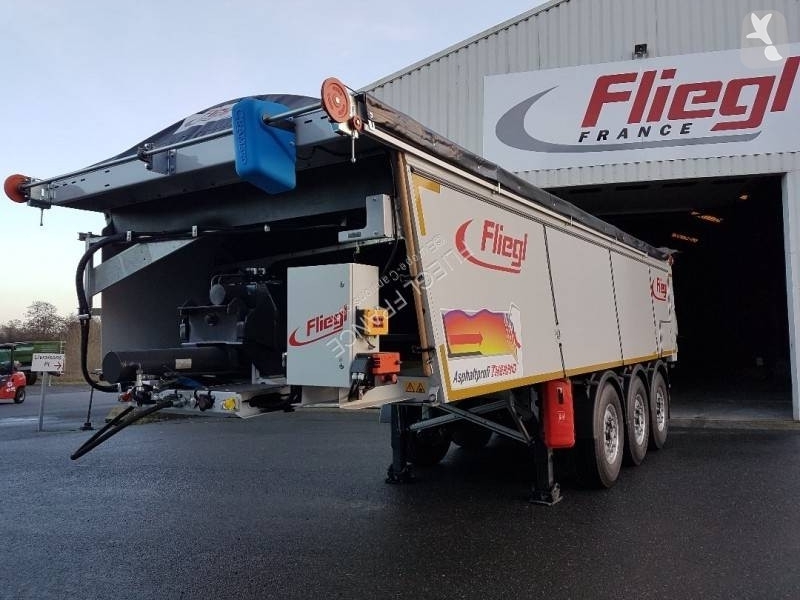 Semi remorque Fliegl ASS372 FOND POUSSANT...