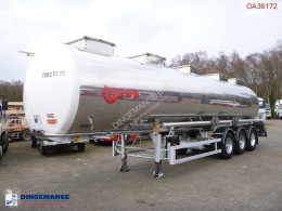 Semirimorchio BSLT Chemical tank inox 33 m3 / 1 comp cisterna prodotti chimici usato