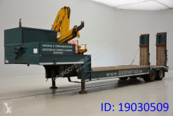 Semi remorque porte engins Gheysen et verpoort Low bed trailer + crane