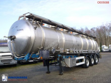 Semirimorchio Magyar Chemical tank inox 33.9 m3 / 5 comp cisterna prodotti chimici usato