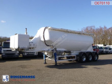 Feldbinder Powder tank alu 36 m3 / 1 comp + engine/compressor semi-trailer used tanker
