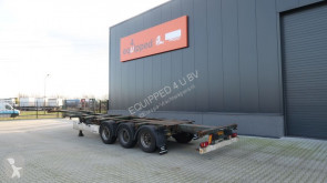 Semi remorque porte containers Krone 40FT HC, empty weight: 5.280kg, extendable at the rear, NL-Chassis, BPW