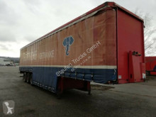 Semirremolque caja abierta transporte de bebidas usado Kempf Getränke Planen SANH "SCHWEINEBAUCH"