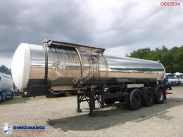 Bitumen tank steel 25 m3 / 1 comp + pump semi-trailer used tanker
