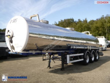 Trailer Guhur Chemical tank inox 22.2 m3 / 1 comp tweedehands tank chemicaliën