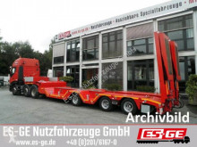 Semi remorque nc Es-ge 3-Achs-Satteltieflader mit Radmulden plateau occasion