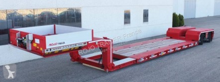 Semirimorchio Rojo Trailer Plateau extra-surbaissé à essieux pendulaires, extensible à 12,5 m. Livraison Immédiate. trasporto macchinari nuovo