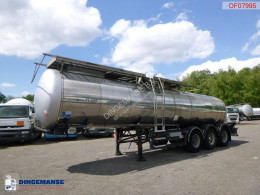 Náves cisterna vozidlo na prepravu potravín Feldbinder Food tank inox 23.5 m3 / 1 comp + pump