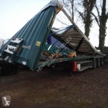 Krone Paper Liner semi-trailer damaged tarp