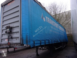 Sættevogn General Trailers TX34CW glidende gardiner skadet