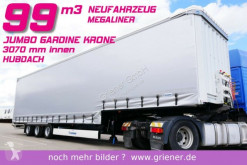 Náves Krone MEGA LINER JUMBO GARDINE HUBDACH 99 m³ valník s bočnicami a plachtou nové