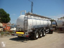 Magyar CITERNE INOX CHIMIQUE 38T 24500L 3 ESSIEUX SMB ABS SUSPENSIONS AIR FREINS A DISQUES semi-trailer used chemical tanker