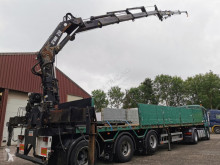 Полуприцеп Pacton TPD.342 3-Assen - 1 lift-as - 2 stuur-assen - HIAB 250-4 en JIB 60-2 (O397) платформа б/у