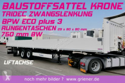 Semirimorchio Krone SDP 27 / BAUSTOFF / RUNGENT. / TRIDEC LENKUNG ! cassone nuovo