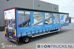 Semi remorque Jumbo EO 100 ZS | SEMI DIEPLADER * ALU BORDEN * STUURAS * APK 07-2021 porte engins occasion