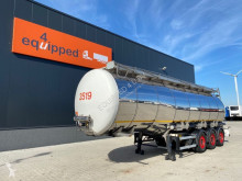 Semirremolque cisterna productos químicos nc 37.500L/3 comp., schommelschotten, ADR /APK 02/2021, leeggewicht, 7.840 kg, 2x liftas, SAF Intradisc, 4x beschikbaar, NL-Trailer