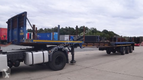 Semi remorque LAG 0-3-37.5 (6 meter extendable --> max length is 18.7m / SAF-axles / DRUM BRAKES / BELGIAN TRAILER) plateau occasion