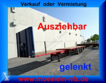 Semi remorque plateau Schwarzmüller 3 Achs Auflieger gelenkt, 6 m Ausziehbar + Heck