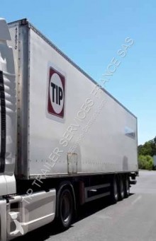 Used plywood box semi-trailer Fruehauf FOURGON 3 ESSIEUX AVEC PORTE RELEVABLE ET HAYON