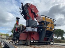 Semirimorchio cassone Fruehauf plateau + grue sur rail