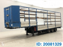Metaco Low bed tautliner trailer semi-trailer used heavy equipment transport