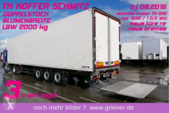 Yarı römork Schmitz Cargobull SKO 24/ LBW 2000 kg / BLUMEN /DOPPELSTOCK 2,70 soğutucu ikinci el araç