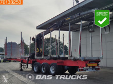 Полуприцеп лесовоз Lecitrailer R3S Wood Trailer Jonsered 1090 Crane