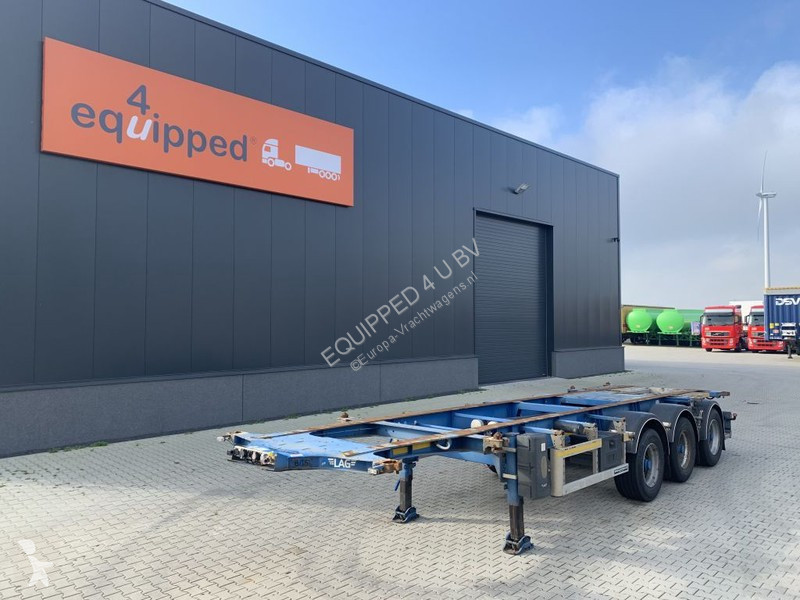 Used Lag Semi Trailer ft 30ft Bpw Nl Chassis 3 Axles N