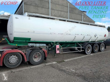 Semirimorchio cisterna prodotti chimici Trailor FUEL TANKER / CITERNE MAZOUT - 40.000 L (39.905L) - 9 COMPARTIMENTS / 9 KAMMERN - DIESEL / BENZINE --- MAZOUT / ESSENCE