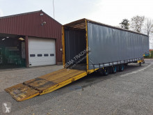 نصف مقطورة Schuifzeilen 3-assige Semi Dieplader met Hydraulische Ramp - 04/2021 APK (O456) حاملة آليات مستعمل