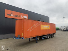 Sættevogn containervogn Broshuis 45FT HC multi + 1x 40FT HC-container, BPW+Drum, 2x extendable, 1x liftaxle, Dutch trailer