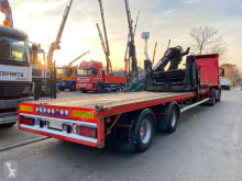 Полуприцеп KWB 2-as SEMI DIEPLADER + KRAAN HIAB R165 F3 ROLKRAAN - BELGISCHE PAPIEREN / PORTE CHAR платформа б/у