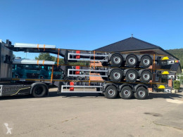 Heavy equipment transport semi-trailer EUROMIX MTP - Schemel Holz 3-Achser