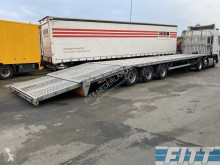H&W open oplegger, achterzijde knikbaar tbv oprijden, camper/auto/caravan semi-trailer used flatbed