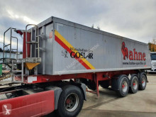 Semitrailer lastvagn bygg-anläggning Langendorf SKA 24/29 34 m³ Alu Mulde Liftavhse Alu Felden Schlammdicht