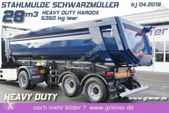Trailer Schwarzmüller K serie /STAHLMULDE 5350 KG 28m³ HARDOX H. DUTY tweedehands bakwagen