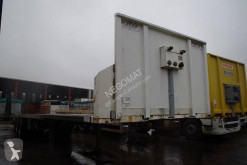 Semitrailer platta halmbärare Fruehauf Plateau 3 essieux pneus en taille basse
