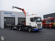 Полуприцеп платформа Scania G440 Highline / (2010) + Royen Oplegger + Palfinger PK13001 K (2011)