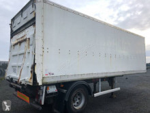 Trouillet FOURGON 1 ESSIEUX AVEC HAYON RABATTABLE semi-trailer used plywood box