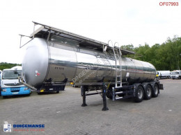 Yarı römork Feldbinder Food tank inox 23.5 m3 / 1 comp + pump tank gıda maddesi ikinci el araç