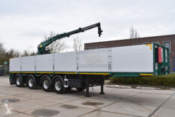 Semi remorque plateau Kennis TTD.454.C-B + 14 R KRAAN - BPW ASSEN - 2 LIFT ASSEN - 2 STUURASSEN - TOP CONDITIE -
