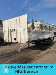 Sættevogn Meusburger Pritschen SANH 2-ACHS KURZ 9 M Mitn.stapler flatbed sidetremmer brugt