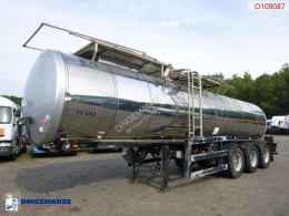 Félpótkocsi Clayton Food tank inox 23.5 m3 / 1 comp + pump használt élelmiszerszállító/büfékocsi tartálykocsi
