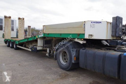 Robuste Kaiser heavy equipment transport semi-trailer Porte Engins 3 Essieux avec table élévatrice