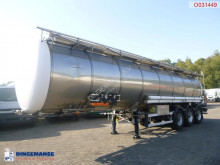 Semirremolque Burg Chemical tank inox 37.5 m3 / 1 comp cisterna productos químicos usado