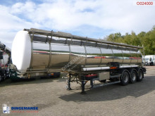 Chemical tank inox 32.6 m3 / 1 comp semi-trailer used chemical tanker