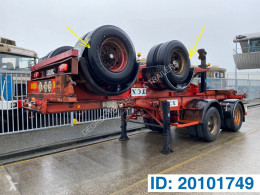 Semi remorque porte containers Renders Skelet 20 ft